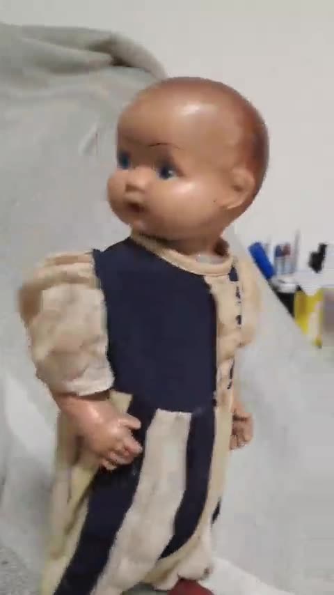 Muñeco bebé · Años 40 ó 50
