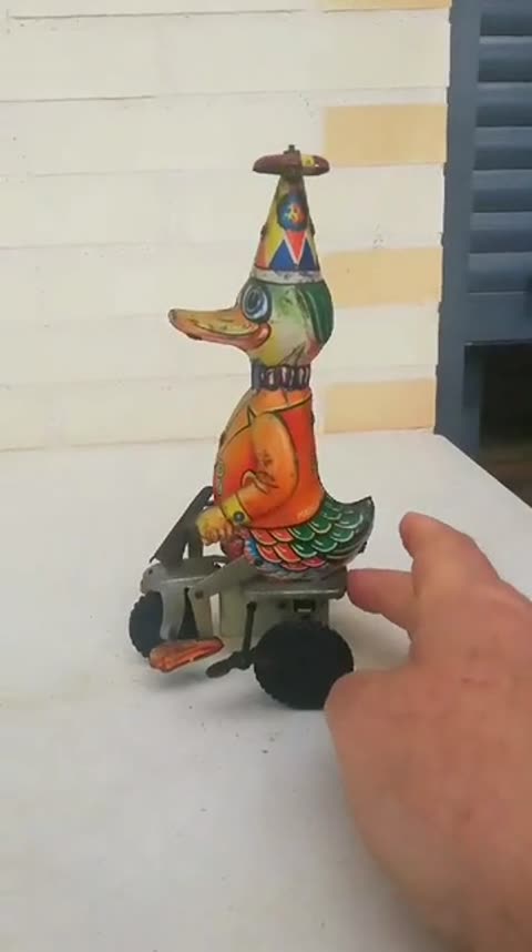 Pato y triciclo
